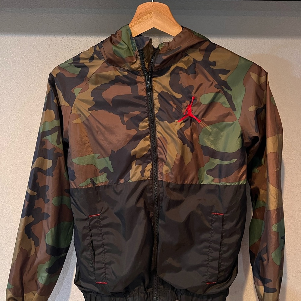 Nike Jordan Boys Camouflage Hooded Jacket